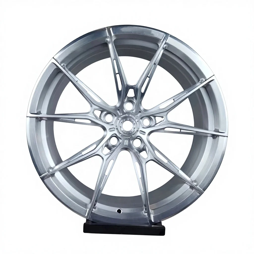 

Hollow Spokes Light Weight Racing Wheels Polished Silver Brushed Silver Powder Coating 17-24 Inch Monoblock Forged Wheels