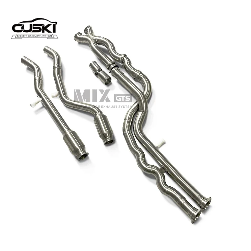 Stainless Steel Equal length Mid pipe Resonant tube for  BMW M2C F87 S55 3.0T Car exhaust Increased power