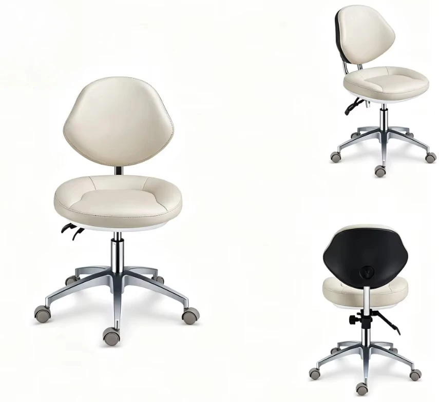 New Dentist Chair Saddle Stool Rolling Ergonomic Swivel Dental Chair for Dental Office