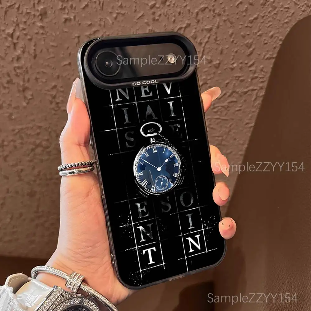 Casing Ponsel O-Omniscient Reader Viewpoint Untuk iPhone 17,16,15,14,13,12,X,8,Pro,Max,Plus,E,SE4,Air,Mini Hitam IMD Matte