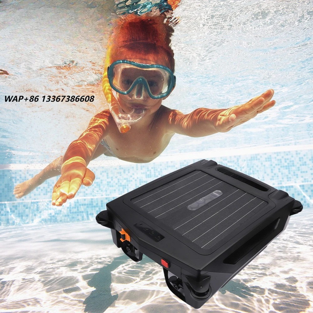 Robotic Vacuum Cordless Swimming Pool Surface Cleaner with Automatic Tablets Suction Solar Rechargeable Robot Cleaner