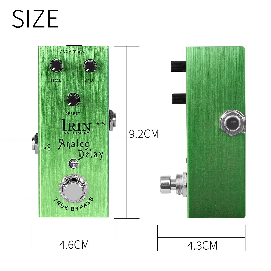 IRIN AN-02 Pedale effetto per chitarra elettrica con ritardo analogico Effetto di ritardo del circuito digitale Caldo Pedale True Bypass Accessori Guitarra