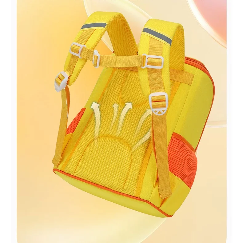 Cartoon Yellow Duck Children Cute Fashion Backpacks New Girl Boy Bucket Large Capacity Schoolbags Students Waterproof Backpack