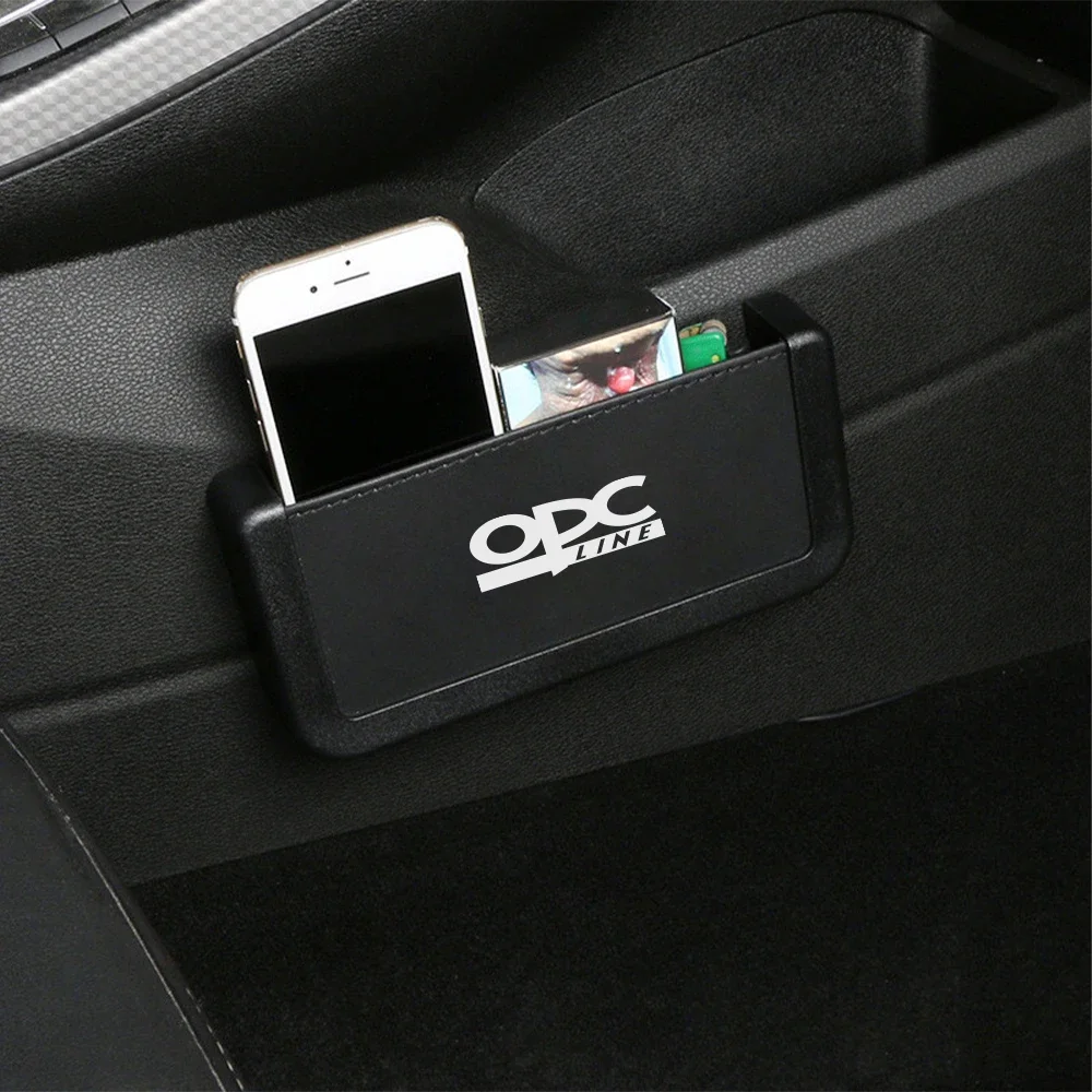 PU Leather Car Seat Side Hanging Storage Box For Opel OPC LINE Astra G H J K F Corsa D Zafira B Auto Dashboard Holder Pocket