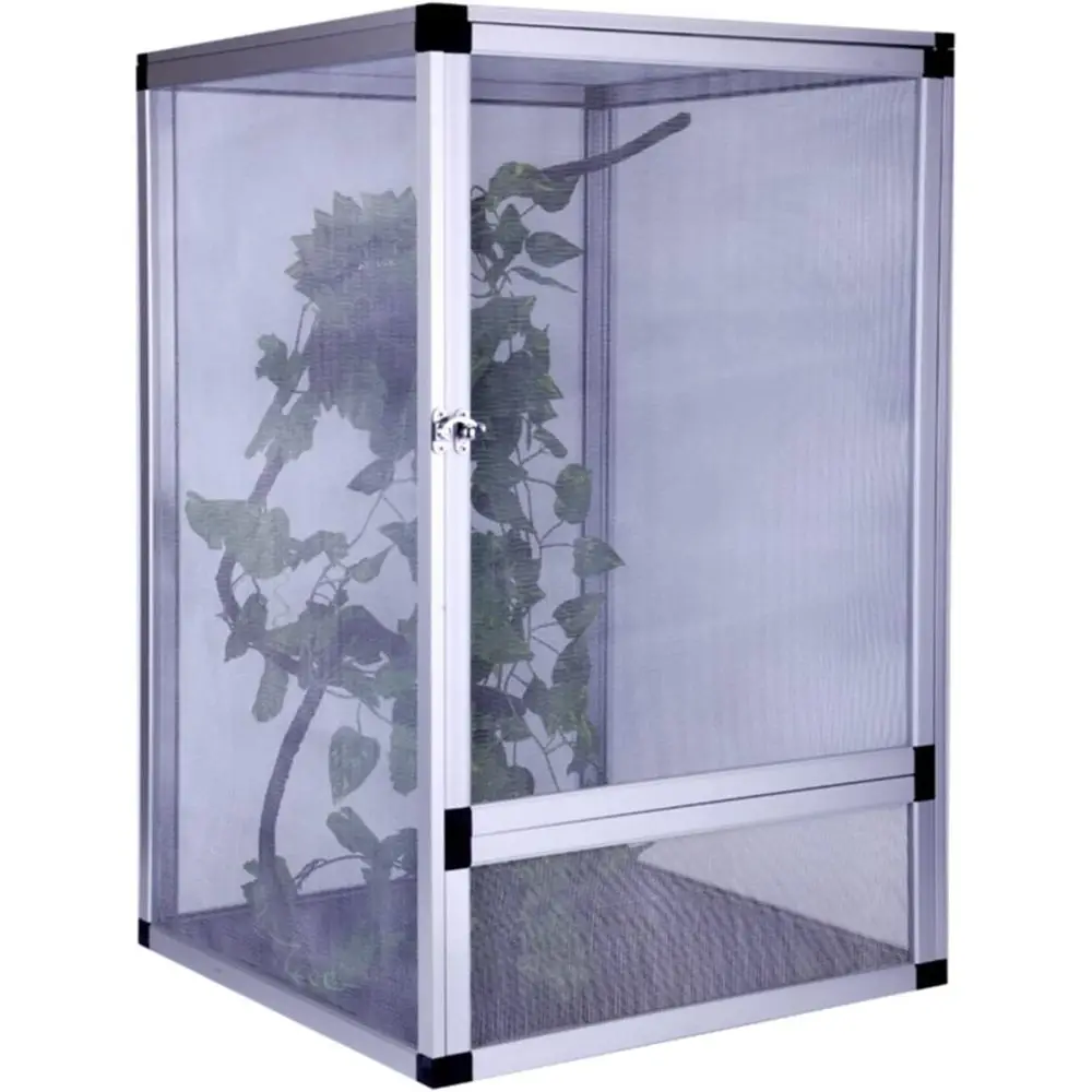 

Террариум для рептилий, насекомых, ящериц и рогатых лягушек - белый, 420мм x 420мм x 660мм