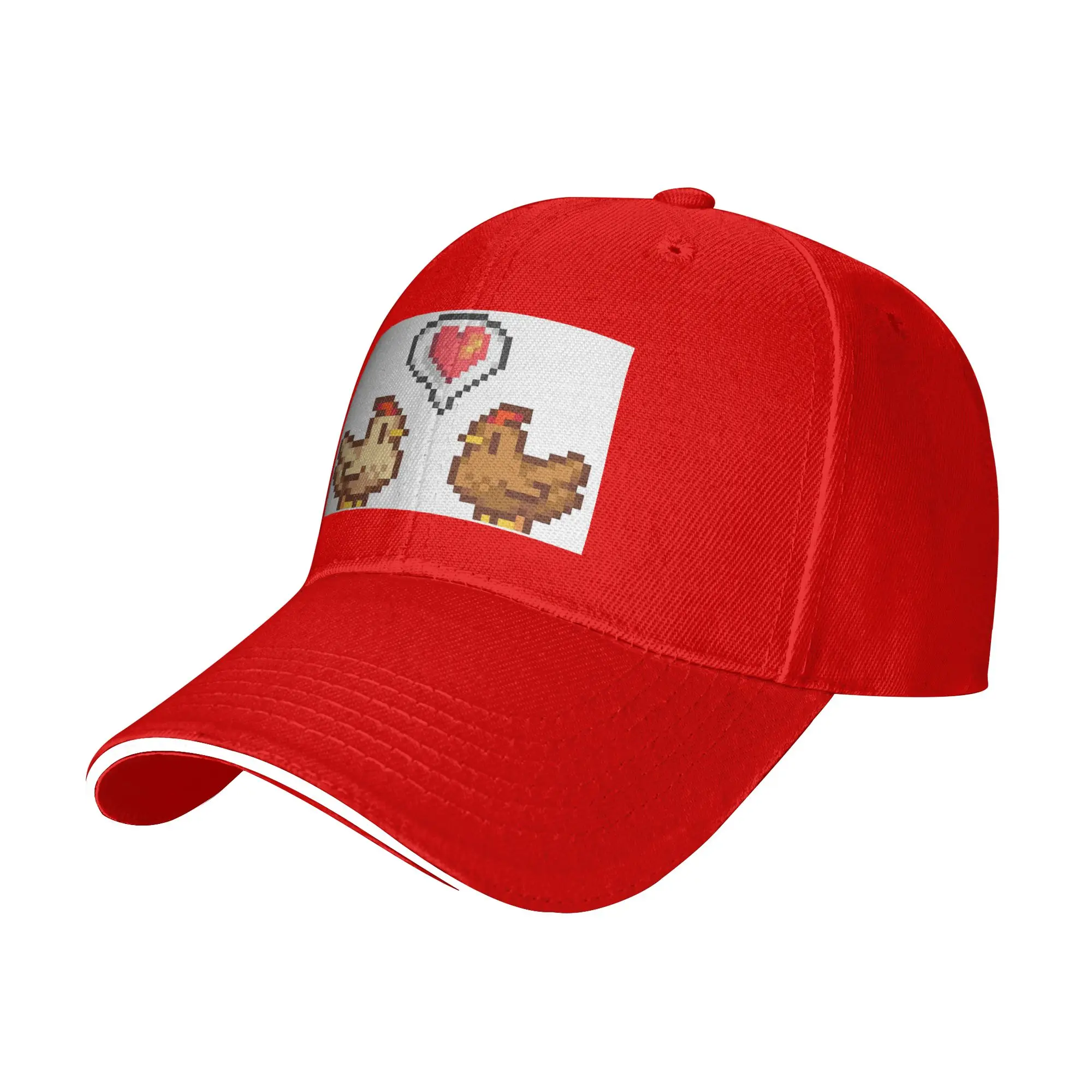 Stardew Valley Chicken Lov Cap Fashion Casual Baseball Caps Adjustable Hat Hip Hop Summer Unisex Baseball Hats Customizable