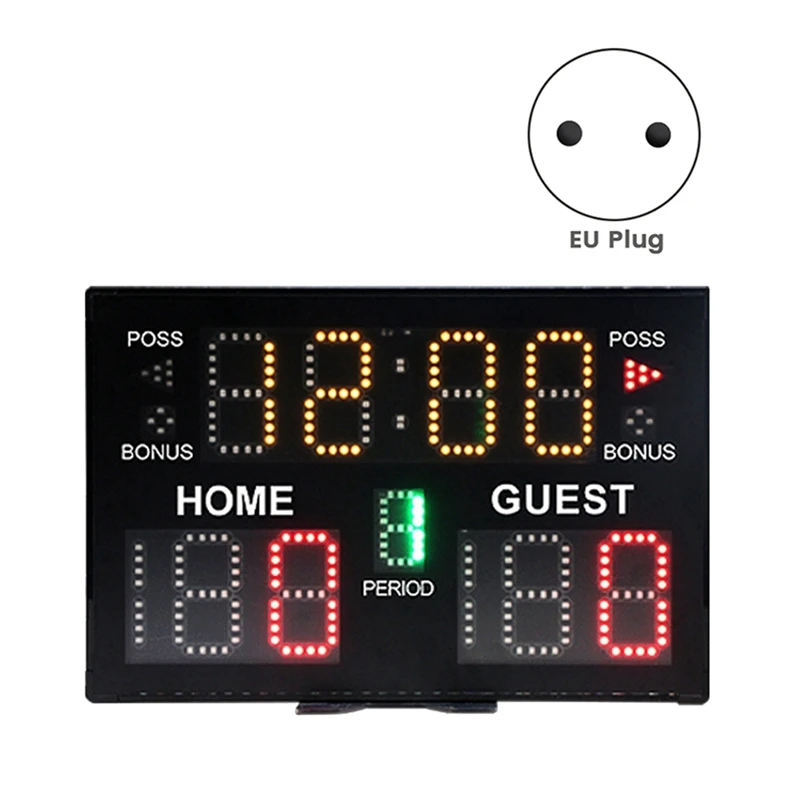 Electronic Basketball Scoreboard, Portable Digital Scoreboard With Remote For Multisports Indoor Outdoor