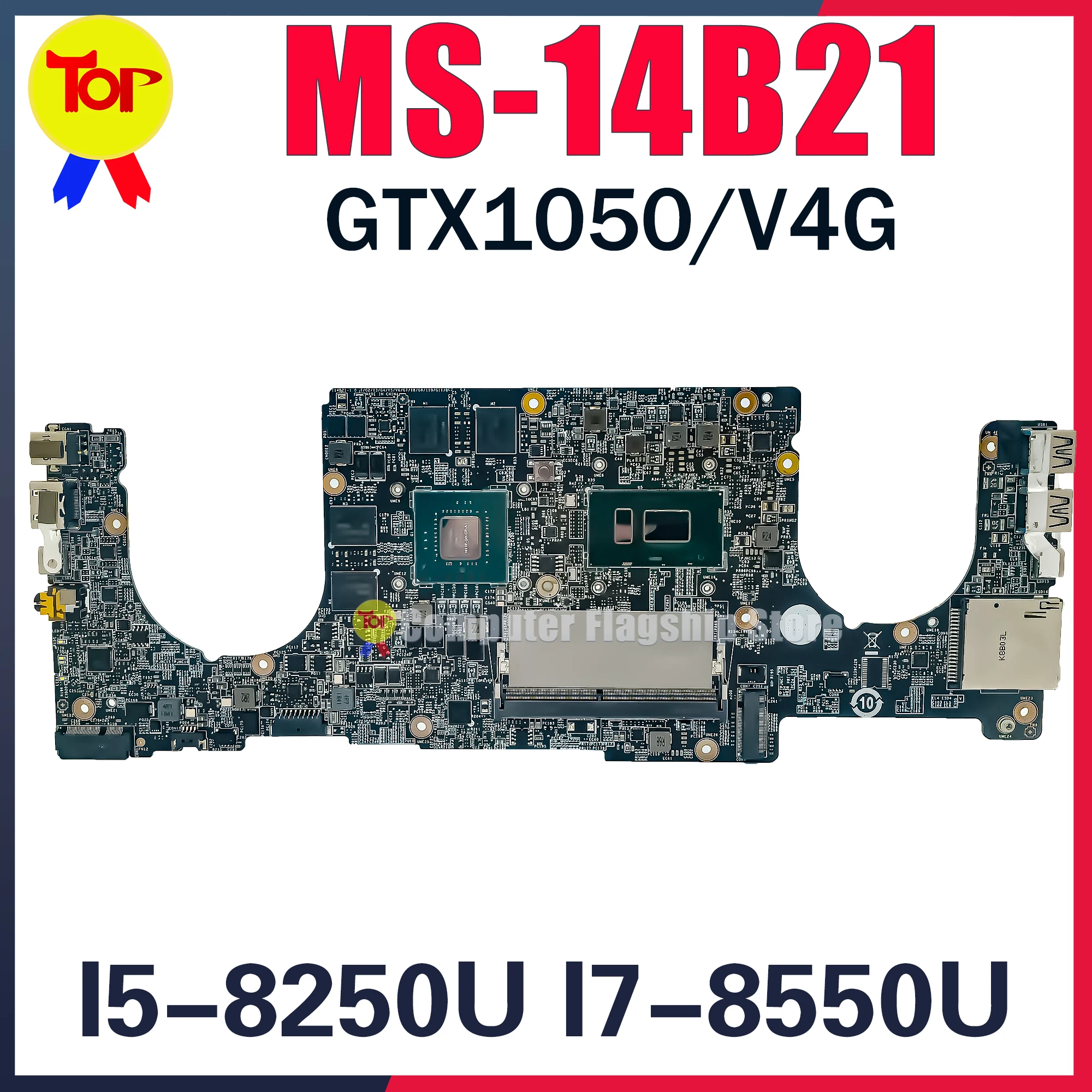 

MS-14B21 Laptop Motherboard For MSI PS42 14 B21 MS-14B2 I5-8250U I7-8550U DDR4 GTX1050-4G Mainboard 100% Testd Fast Shipping