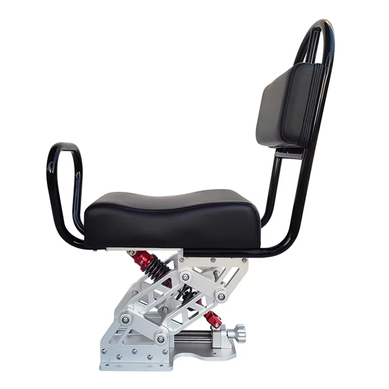 Genuine Marine Boat Captain Seat Deluxe Chair Rib Jockey Seat Boat Racing Suspension Jockey Seats With Shock Pedestal
