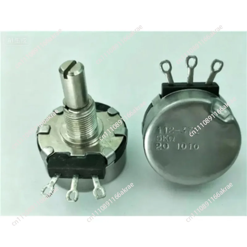 for Single Gang Potentiometer 5K Shaft 23mm for Audio Equipment Guitar Volume Control 112-372
