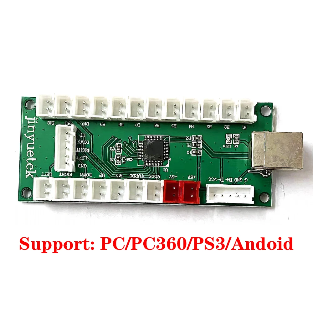 PS3 /PC /Raspberry Pi /Android 4 In 1 Control Arcade Zero Delay USB Encoder Board SANWA Joystick Controller DIY Without Cable