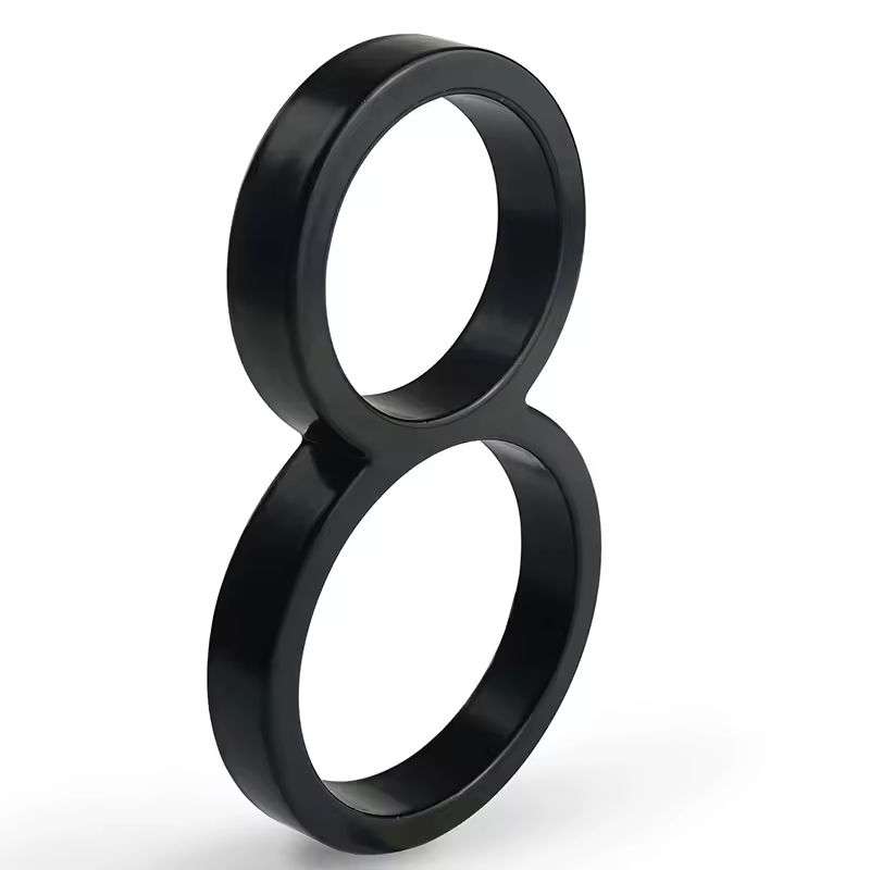 1pc 125mm Floating House Number Outdoor 5 inch Black Zinc Alloy Letter Apartment Door Numbers Mailbox Address Sign #0-9 - Image 13