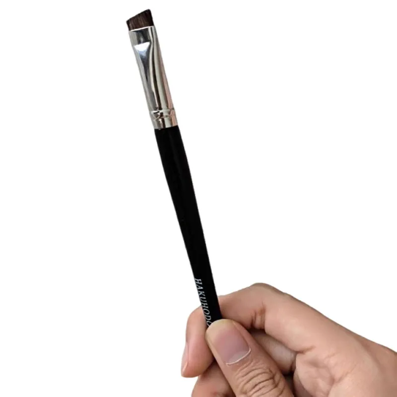 J5533 J5549 J5529 Augenbrauenpinsel aus Rosshaar, breiter Augenbrauenpinsel, flachköpfiger, abgewinkelter Augenbrauenpuderpinsel HAKUHODO Augen-Make-up-Tools