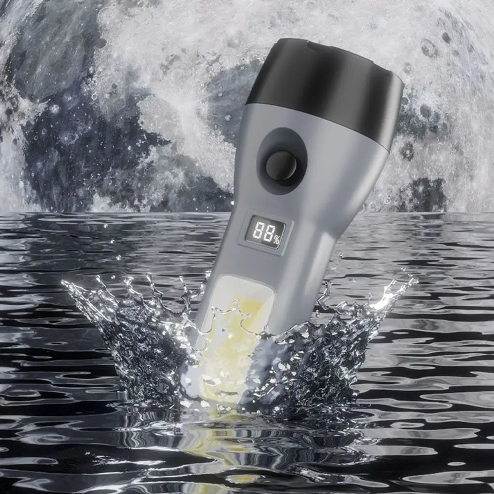 

Waterproof LED Flashlight Solar Powered Energy Saving Charging Torch Portable Rechargeable Outdoor Camping Flashlight