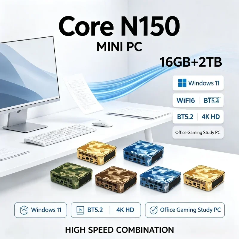 mini-pc-de-bureau-couleur-camouflage-unique-processeur-n150-systeme-windows-11-16-go-de-ram-ssd-1-to-2-to-wifi-6-bluetooth-52-4k-pour-le-bureau