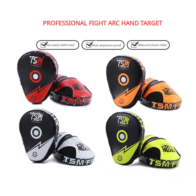 TSM Boxing Thick Curved Hand Target Adult Kids Boxing Target Home Boxing Muay Thai Foot Target Free Fighting Training Sand Bag