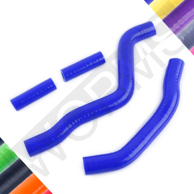 For 2003-2008 Kawasaki KX125 KX 125 Silicone Coolant Radiator Hose Pipe Kit 2004 2005 2006 2007