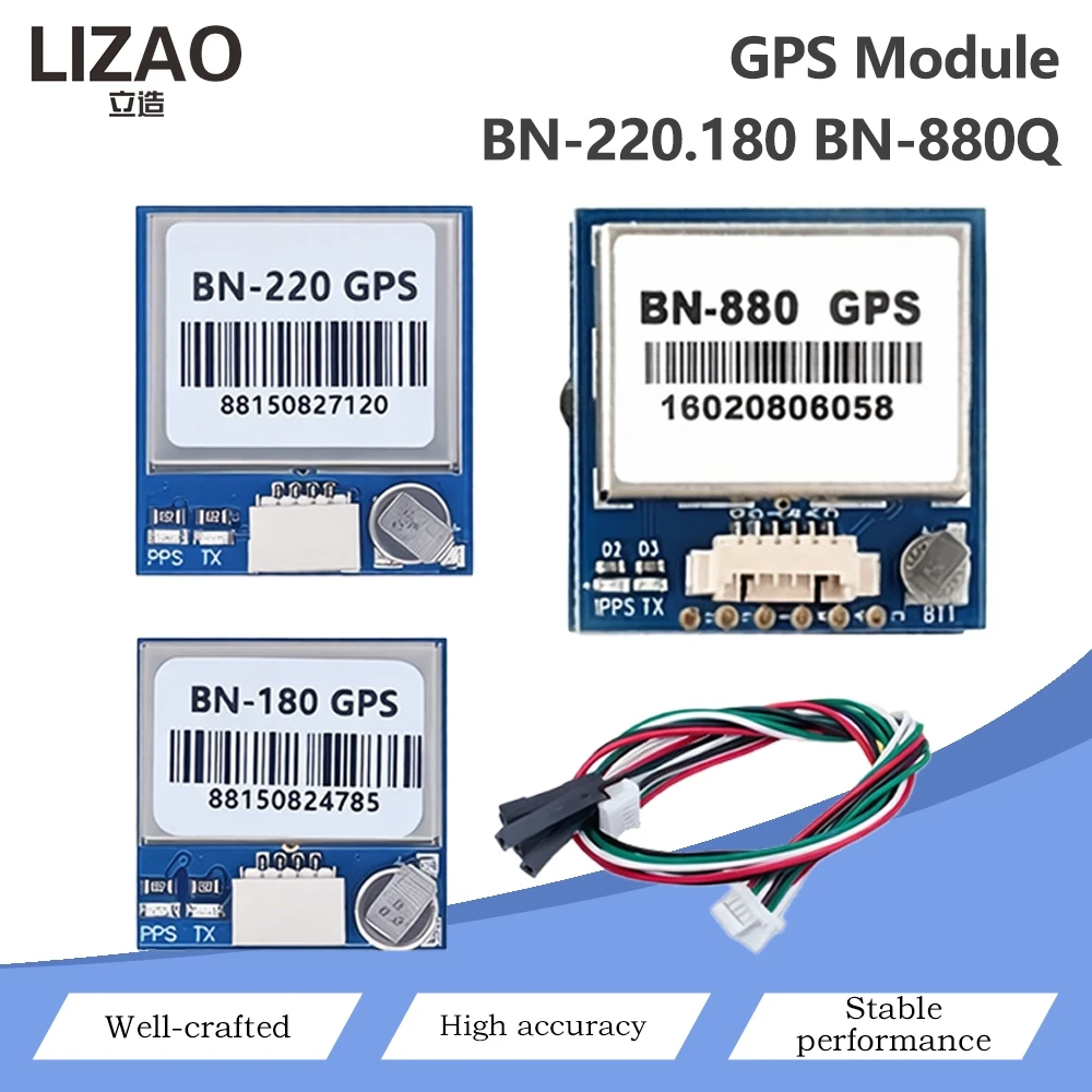 modulo-gps-bn‑180-bn‑220-bn‑880q-modulo-receptor-gnss-modulo-de-posicionamento-em-modo-duplo-gps-glonass-bds-sincronizacao-pps