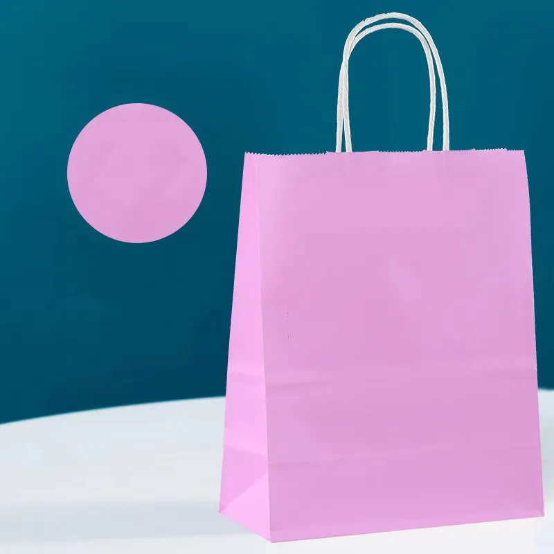 Food Bread Handbag Candy Kraft Paper Gift Bag Hand-held Paper Bags Wedding Wedding Party Decoration For Retail Shopping Wedding