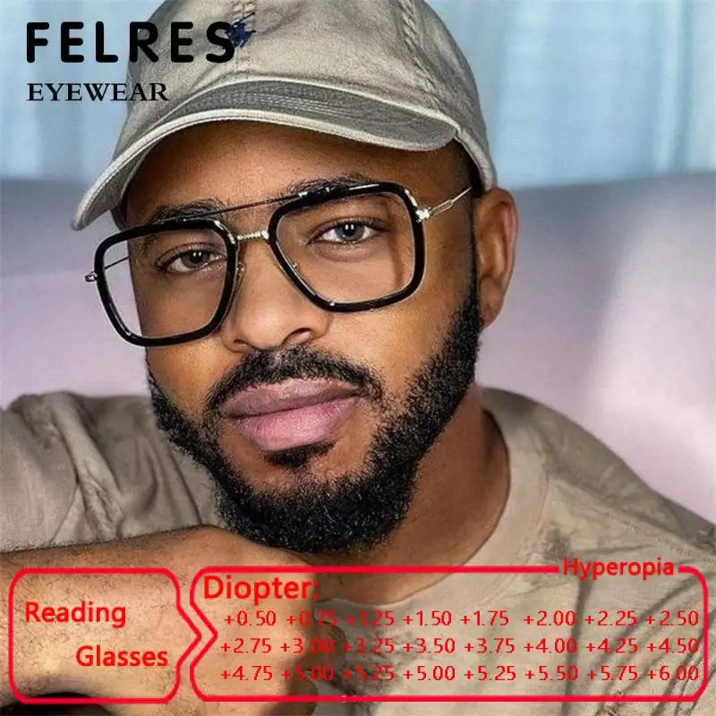 Vintage Reading Glasses Men Women Anti Blue Light Reading Glasses Brand Designer Decorative Eyeglasses Even For Plus +1.5 +2.0