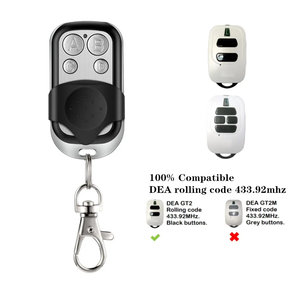 Imagem -01 - Dea-controle Remoto Portão Abridor de Portas de Garagem Garagem de Comando Rolling Code 433.92mhz Dea Gt2 Gt4 Dea Mio Tr2 Tr4 dea controle remoto portao abridor de portas de garagem garagem de comando rolling code 43392mhz dea gt2 gt4 dea mio tr2 tr4 01