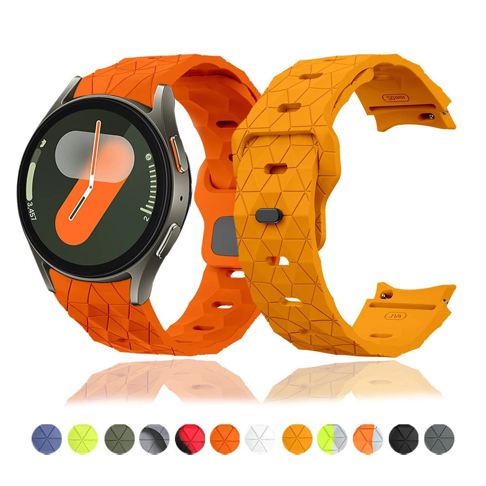 

Silicone Band for Samsung Galaxy Watch FE 7 6 4 5 44mm/6 Classic 47mm No Gaps strap for Galaxy watch 7 44mm 40mm Men Women Band