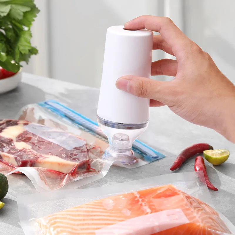 Carica a mano piccola macchina per vuoto cucina portatile sacchetto sigillato sottovuoto pompa ad aria deodorante per alimenti conservazione sottovuoto per alimenti