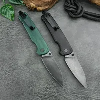 Pocket Knife 6105 Bel Air KVT Ball Bearing Folding Knife 8Cr13Mov Blade Nylon Fiber Handles with Clip Tactical Knife EDC Tools