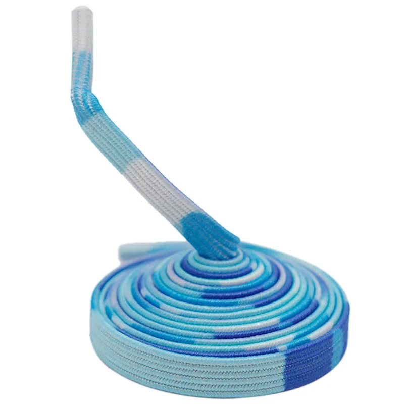 Coolstring 6MM Flat Blue With Elastic Poly Rubber Ropes Inner Durable Strapping Tool Hoodie Drawcord Pajamas Pant Waist Lacet