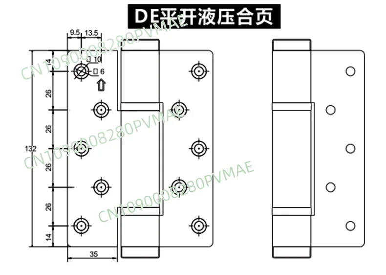 

Silent Hydraulic Concealed Hinge 5/6 Inch - Automatic Closing Damping Buffer Aluminum Alloy