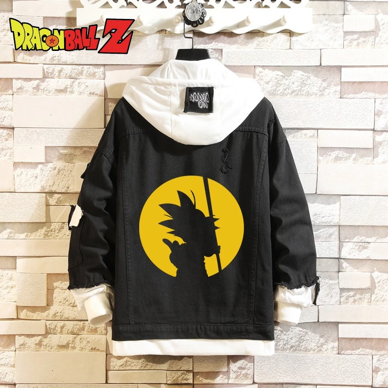 

Anime Dragon Ball Son Goku New 2025 Denim Jacket Hooded Sweatshirt Unisex Cosplay Hoodie Long-Sleeved Denim Jacket Holiday Gift