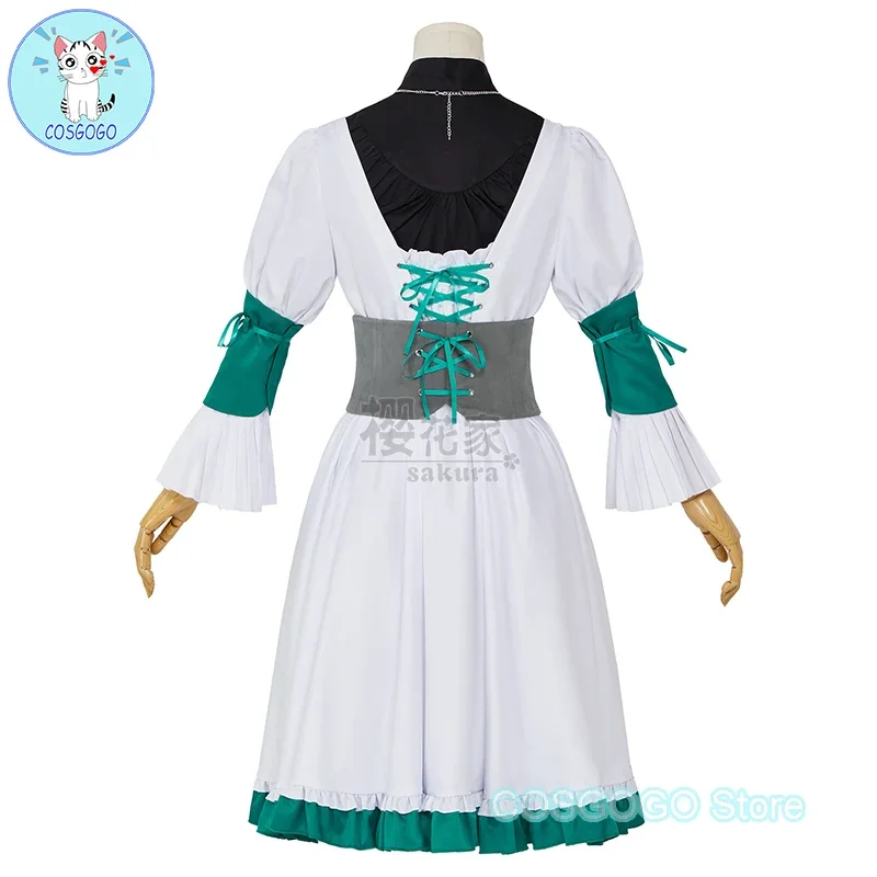 COSGOGO Game Final Fantasy 16 Jill Warrick Cosplay Kostuum Halloween Outfits FF 16 Jill Lolita Witte Lange Jurk Vrouw Jurk