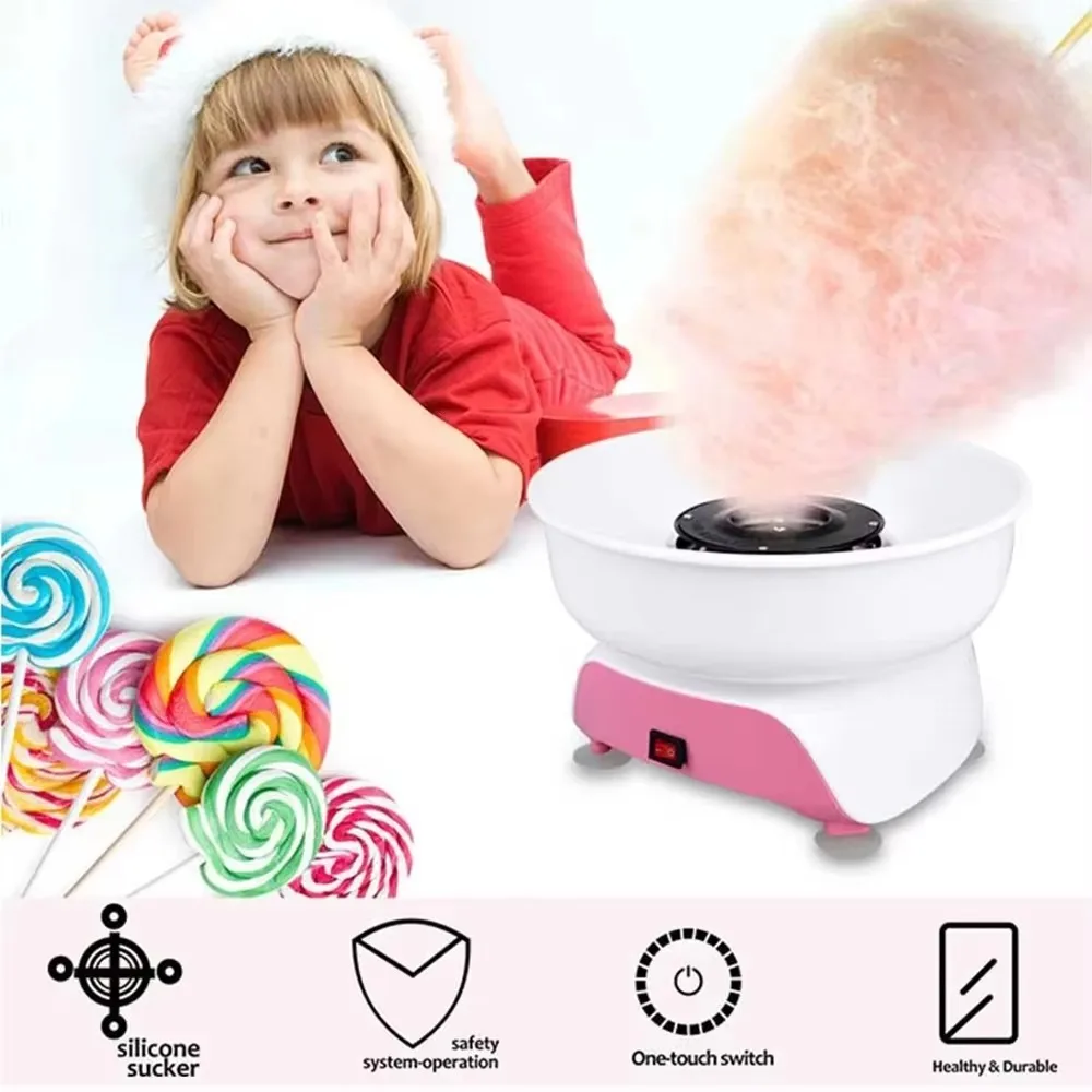 FirmHome StoreMini Cotton Candy Machine Portable Sweets Sugar Wool Maker Electric Sweet Cotton Wool Apparatus Home Appliances Fo