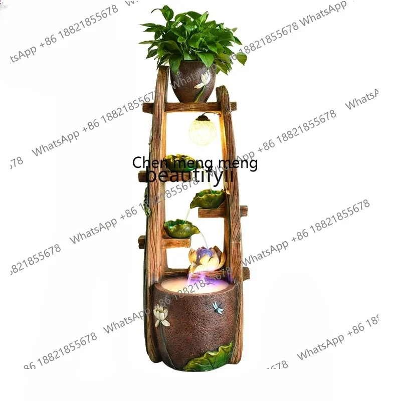 

X Light luxury ornament circulating water living room entrance decoration landscaping flower arrangement advanced ornament