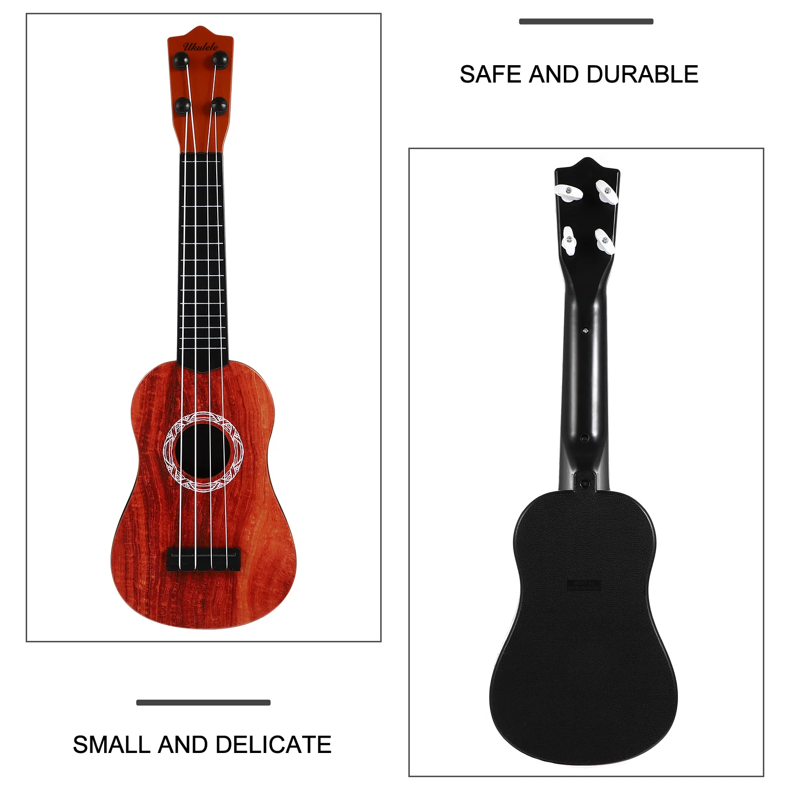Mini ukulélé pour enfants, Instrument de musique, jouet, guitare Portable en plastique, jouet idéal pour les spectacles sur le Festival