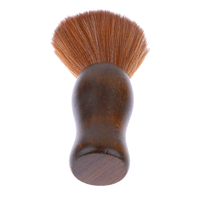 Barber Neck Duster Brush Wood Handle With Hook Hairdressing Cleaning Brush Natural Fiber Salon Hair Sweep Brushes