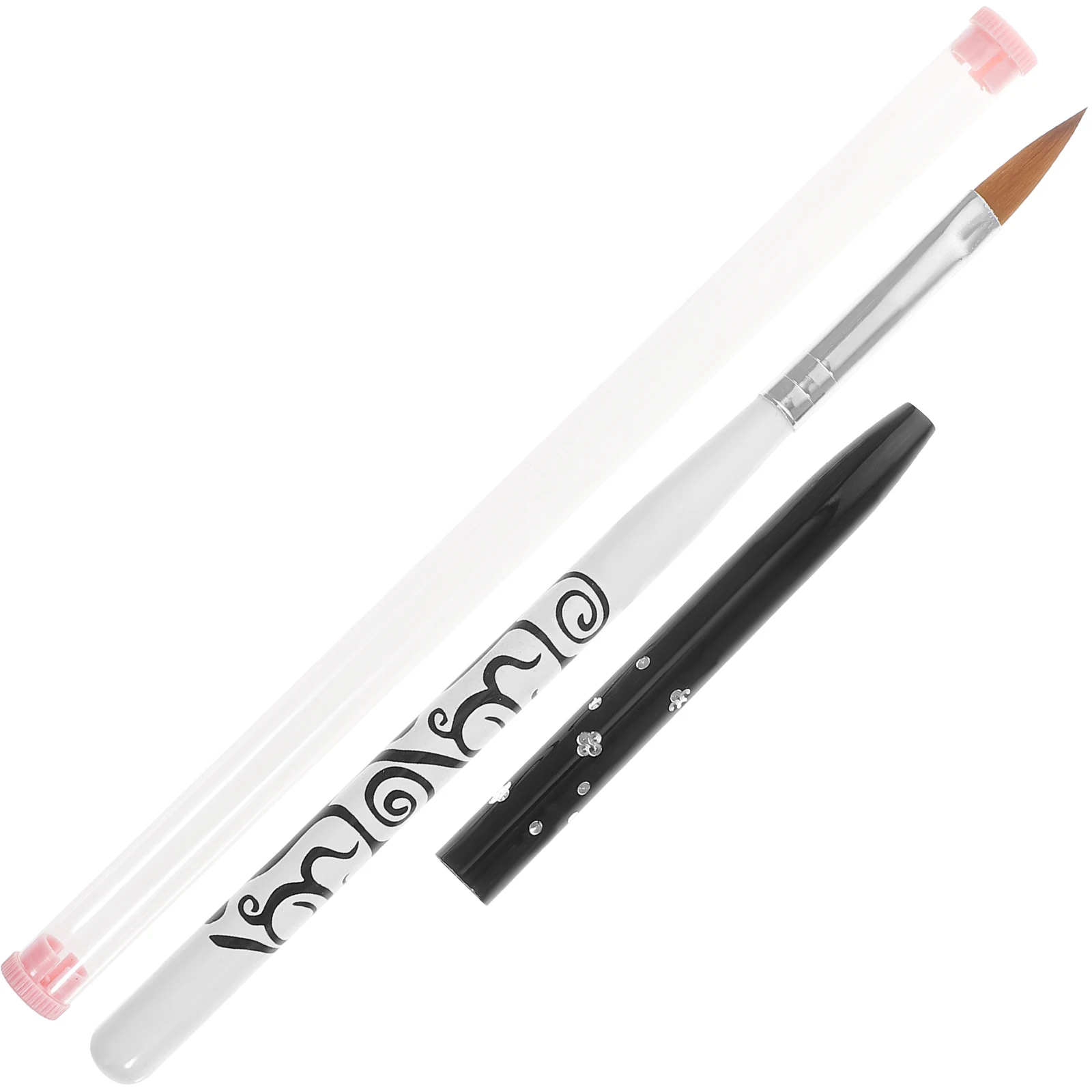 

Phototherapy Manicure Pen Gel Nail Brush Acrylic Tools Crystal Nail Art Brushes Lightweight Sturdy Metal Handle Easy Cleanup