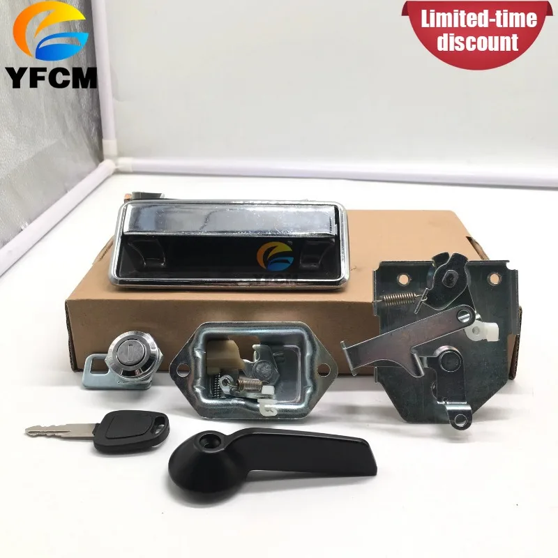 

DH55 Excavator Parts Cab Door Lock Assembly Outer/inner Handle Lock Block Lock Cylinder