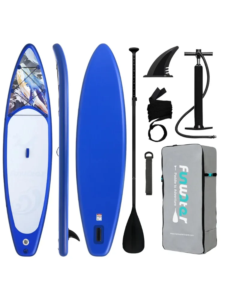 Funwater SUPFW53A Ultraleichtes Aufblasbares Paddleboard 350*84*15 Unterhaltung Yoga Angeln Erwachsenen-Surfen Rutschfestes Paddleboard