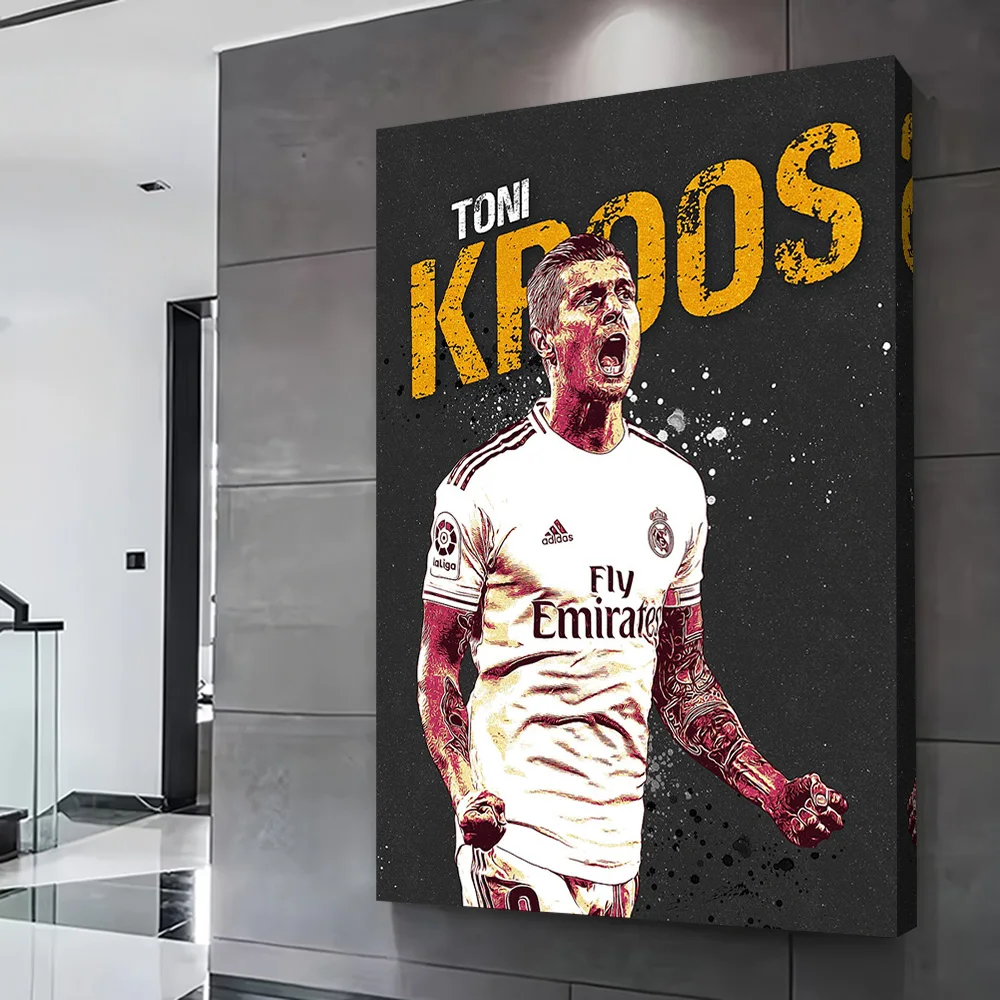 Toni Kroos Football Art Poster Customizable Printed Canvas Painting for Pictures Wall Art Room Decorating Interior Decoration