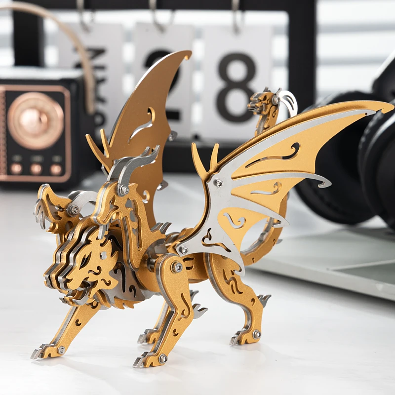 

MOKR Chimera 3D metal jigsaw puzzle children's toys DIY assembly model Education and Training Christmas and New Year gifts