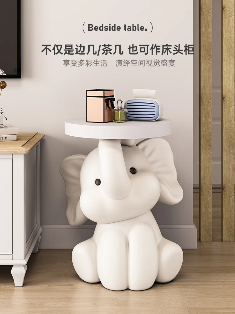 Floor Ornament Home Decor Elephant Coffee Table Housewarming Gift Sofa Corner Table Home Bluetooth Speaker Room Floor Decoration