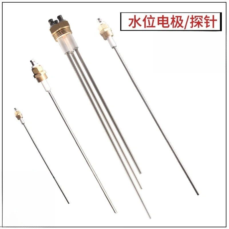 380mm Water Level Electrode Probe, Liquid Level Sensor Electrode Rod, Water Level Gauge Probe for Boiler Water Tank