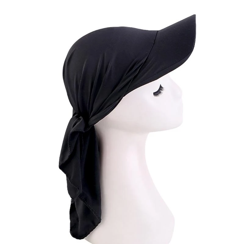 

652F Lightweight Tie Turban Baseball Hat Adjustable Size Hat Cycling Climbing Travel Hot Day Hat for Girl Woman Sunproof