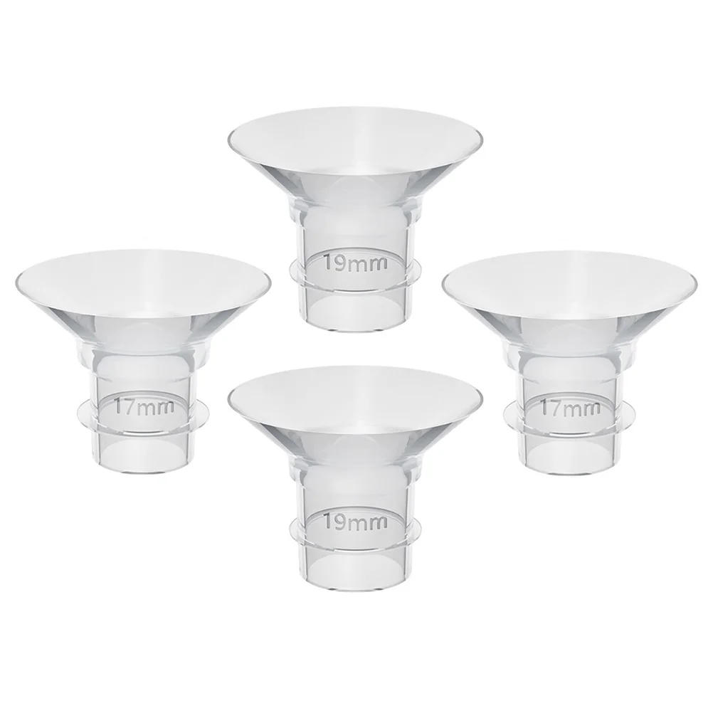 

4 шт., сменные фланцевые вставки для насоса, силиконовые носимые прозрачные прозрачные прочные запасные части для электрического молокоотсоса