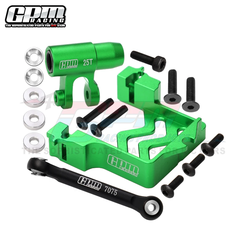 مقعد مؤازر GPM + ذراع مؤازر 25T + مجموعة قضيب مؤازر لسيارة TRAXXAS 1/6 XRT 8S RC