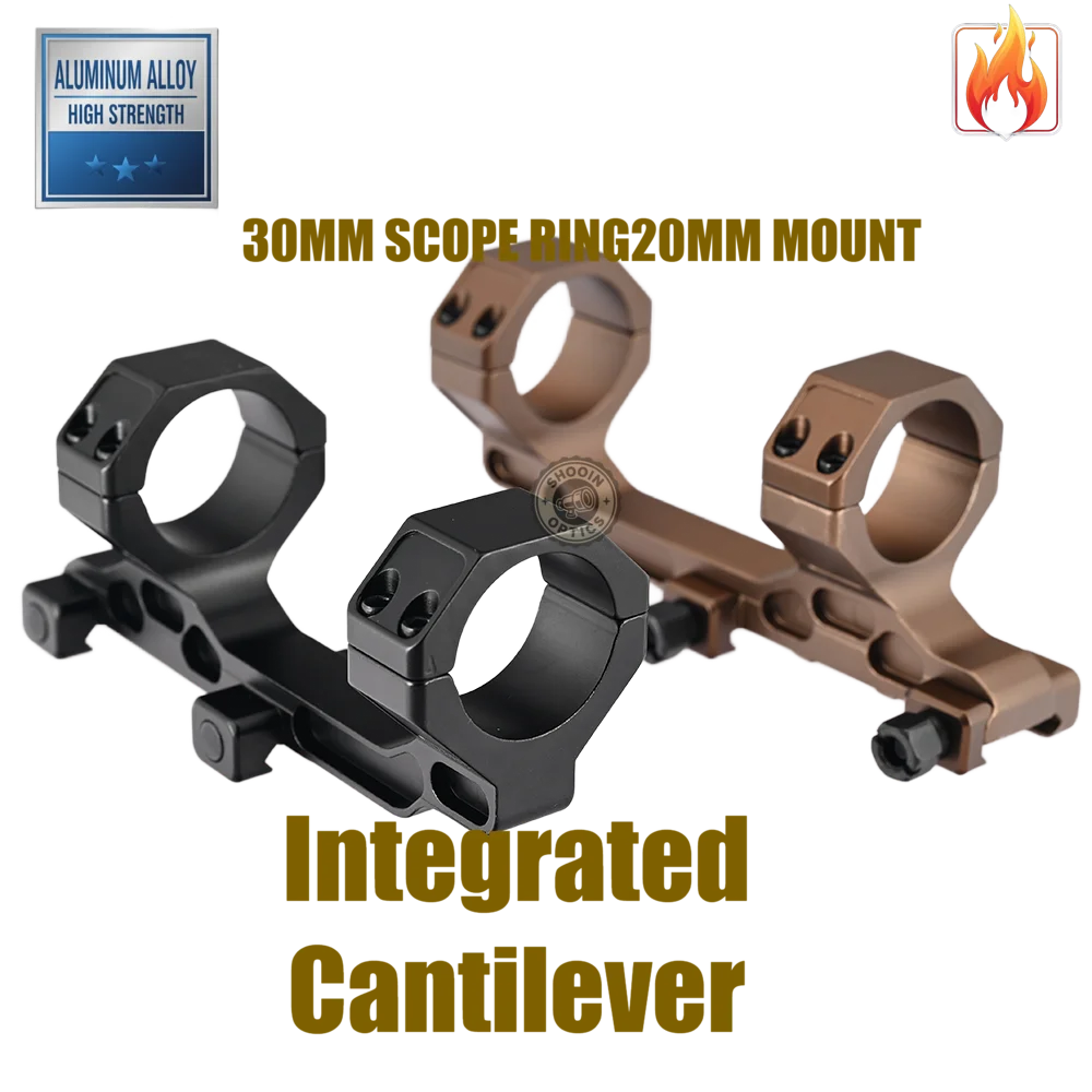 

Shooin Optics Цельный консольный прицел 30 мм Кольцо Пикатинни Крепление на рейку