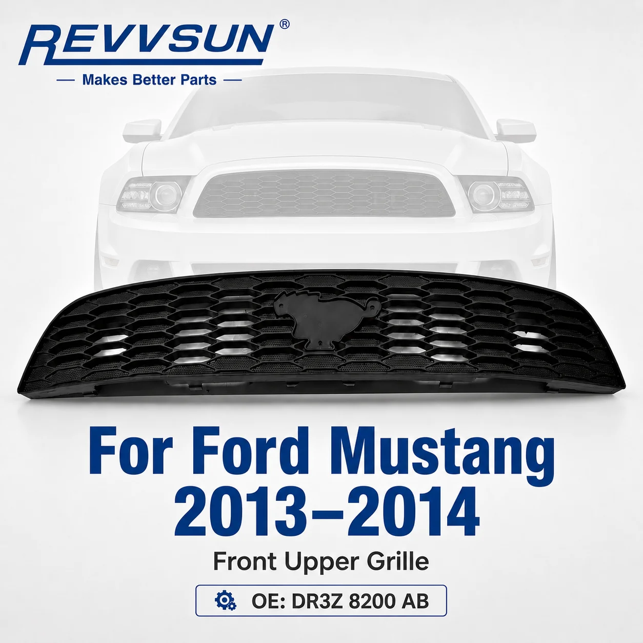 Vorderer oberer Kühlergrill für Ford Mustang 3700 V6 2013 2014. Zubehör DR3Z8200AB 5206267
