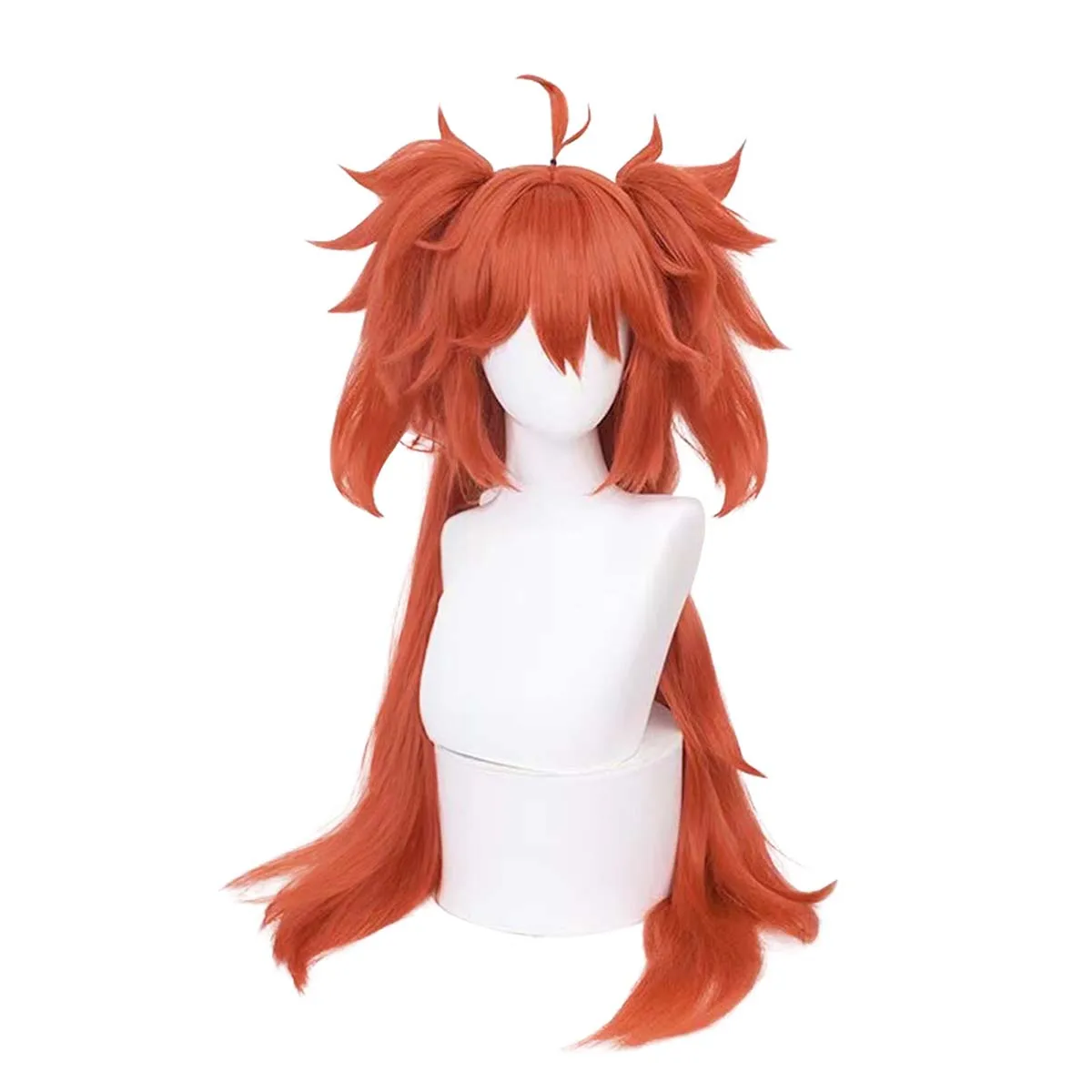 Halloween Zenless Zone Zero Koleda Belobog Cosplay Red Double Ponytails Wig for Adult Women