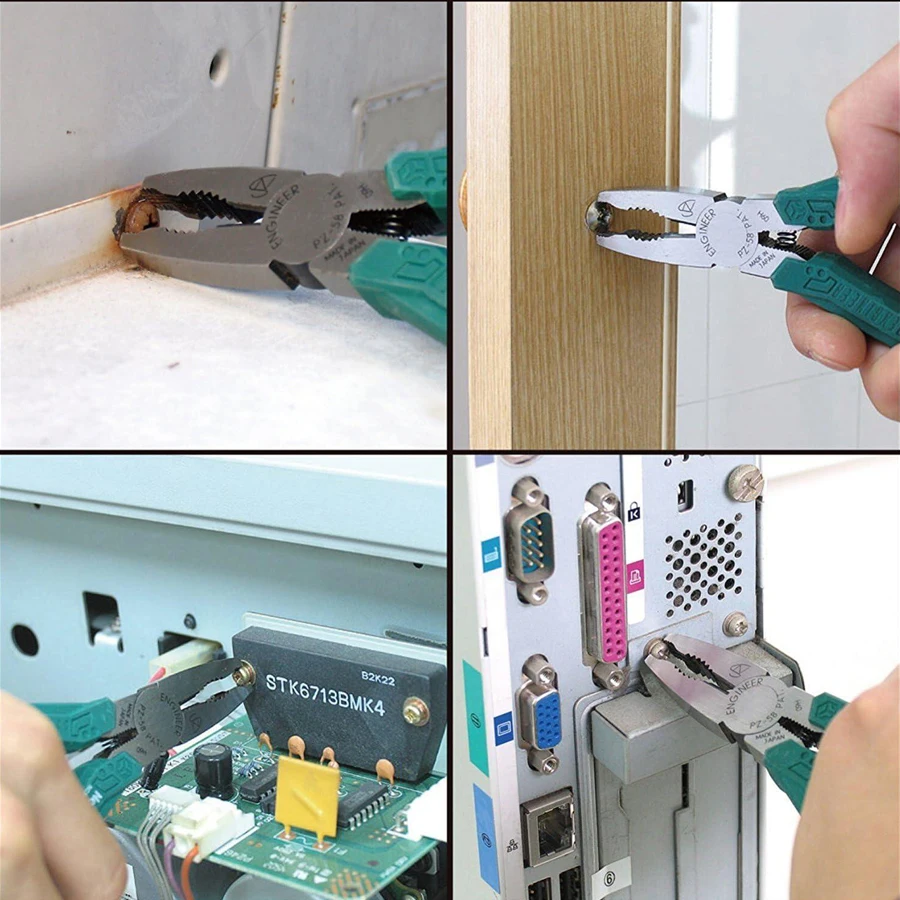 ENGINEER PZ-58 Screw Removal Pliers Extractor Pliers with Unique Non-slip Jaws for Quickly Removal of Rusted Fasteners